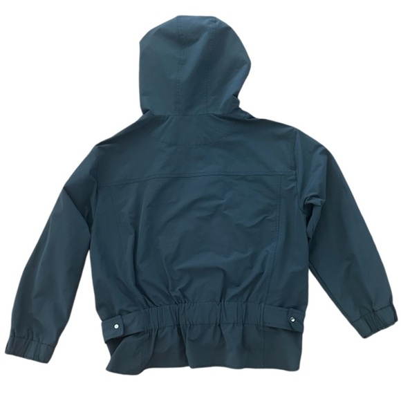 Zip-Up Hooded Woman’s Front Zip Lightweight Windbreaker Jacket,Navy Blue, Size M - Picture 5 of 13